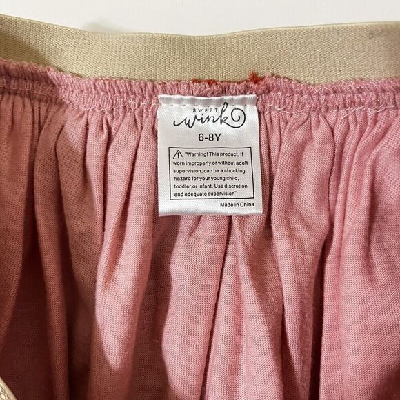 Sweet Wink Rose Fairy Tutu Tulle Skirt Fall Pink Orange Girls Size 6-8 years - Picture 8 of 11